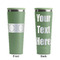 DJ Music Master Light Green RTIC Everyday Tumbler - 28 oz. - Front and Back