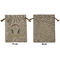 Music DJ Master Medium Burlap Gift Bag - Front Approval