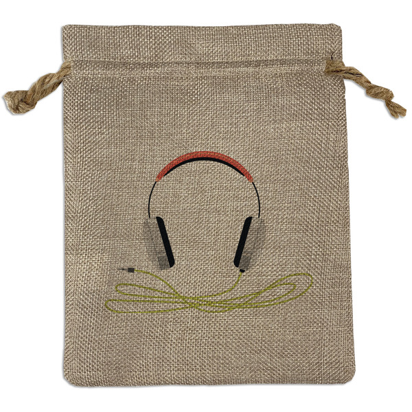 Custom DJ Music Master Burlap Gift Bag