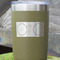 DJ Music Master Olive Polar Camel Tumbler - 20oz - Close Up