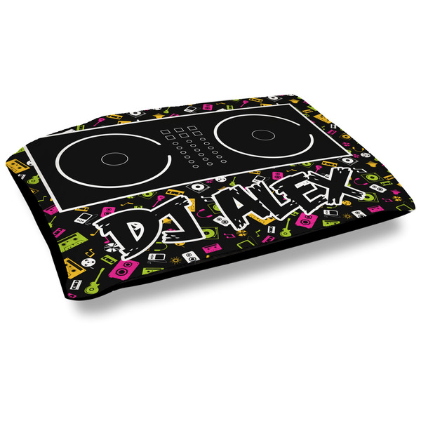 Custom DJ Music Master Outdoor Dog Bed - Large (Personalized)