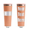 DJ Music Master Peach RTIC Everyday Tumbler - 28 oz. - Front and Back