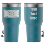 DJ Music Master RTIC Tumbler - Dark Teal - Laser Engraved - Double-Sided (Personalized)