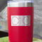 DJ Music Master Red Polar Camel Tumbler - 20oz - Close Up