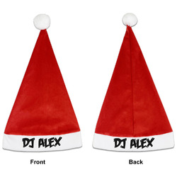 Music DJ Master Santa Hat - Front & Back (Personalized)