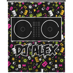 DJ Music Master Extra Long Shower Curtain - 70"x83" w/ Name or Text