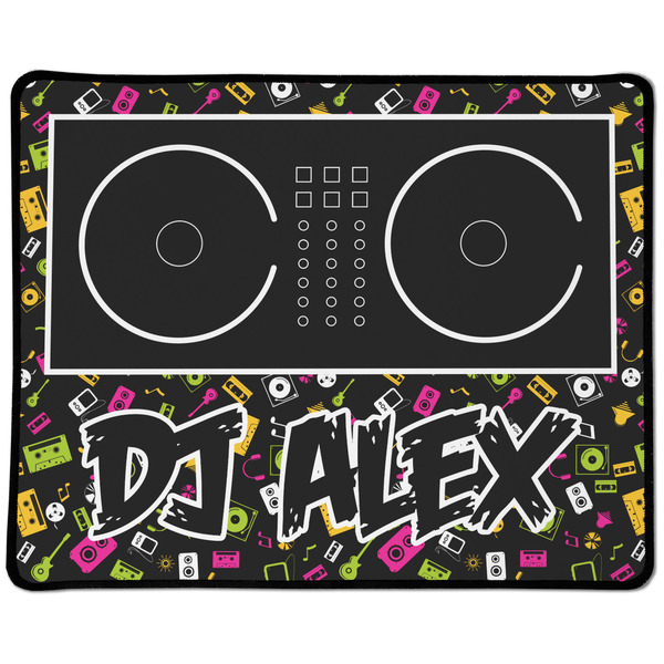 Custom DJ Music Master Large Gaming Mouse Pad - 12.5" x 10" (Personalized)