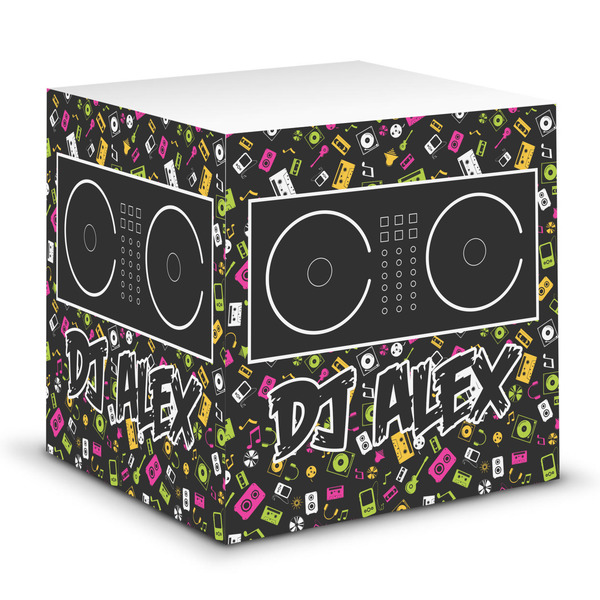 Custom Music DJ Master Sticky Note Cube w/ Name or Text