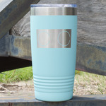 DJ Music Master 20 oz Stainless Steel Tumbler - Teal - Double Sided (Personalized)