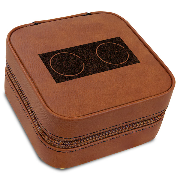 Custom DJ Music Master Travel Jewelry Box - Leather