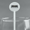 DJ Music Master White Plastic 5.5" Stir Stick - Round - Main