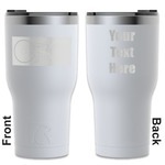 Music DJ Master RTIC Tumbler - White - Engraved Front & Back (Personalized)