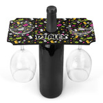 Music DJ Master Wine Bottle & Glass Holder (Personalized)