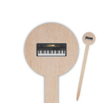 DJ Music Master Round Wooden Food Picks