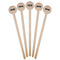 DJ Music Master Wooden 7.5" Stir Stick - Round - Fan View