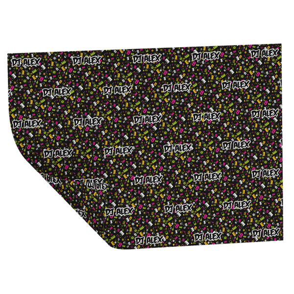 Custom DJ Music Master Wrapping Paper Sheets - Double-Sided - 20" x 28" (Personalized)