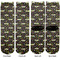 Music DJ Master Adult Crew Socks - Double Pair - Front and Back - Apvl