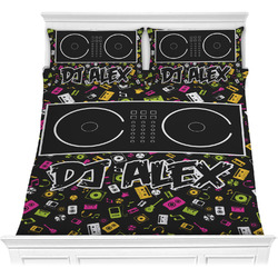 DJ Music Master Comforter Set - Full / Queen w/ Name or Text