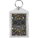 Music DJ Master Bling Keychain w/ Name or Text