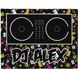 Music DJ Master Woven Fabric Placemat - Twill w/ Name or Text