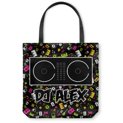 Music DJ Master Canvas Tote Bag - Large - 18"x18" w/ Name or Text