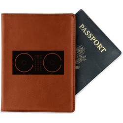 DJ Music Master Passport Holder - Faux Leather - Double Sided (Personalized)