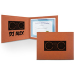 Music DJ Master Leatherette Certificate Holder