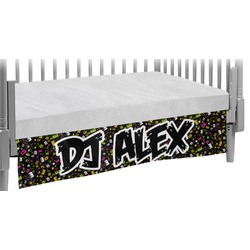 Music DJ Master Crib Skirt w/ Name or Text