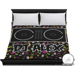 Music DJ Master Duvet Cover - King w/ Name or Text