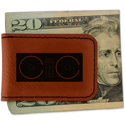 Music DJ Master Leatherette Magnetic Money Clip - Double Sided (Personalized)