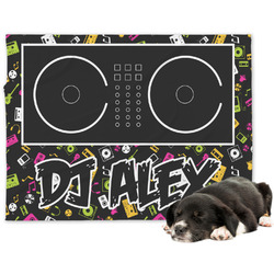 Music DJ Master Dog Blanket - Regular w/ Name or Text