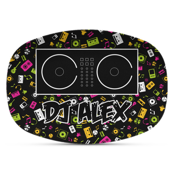 Custom Music DJ Master Plastic Platter - Microwave & Oven Safe Composite Polymer (Personalized)