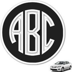 Music DJ Master Monogram Car Decal (Personalized)