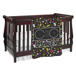 Music DJ Master Baby Blanket (Personalized)