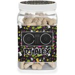 Music DJ Master Dog Treat Jar w/ Name or Text