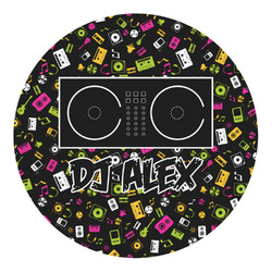 Music DJ Master Round Decal - XLarge (Personalized)