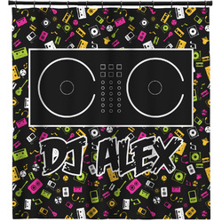 DJ Music Master Shower Curtain - 71" x 74" (Personalized)