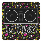 Music DJ Master Square Decal - Medium w/ Name or Text