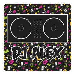 Music DJ Master Square Decal - XLarge w/ Name or Text