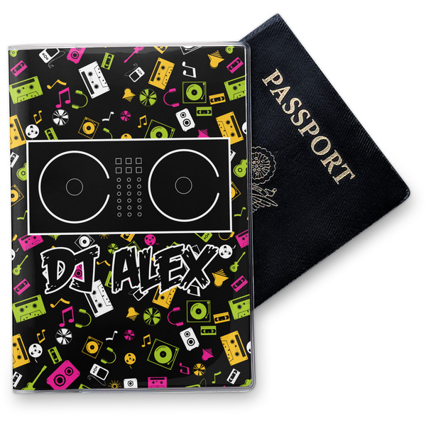 Custom Music DJ Master Vinyl Passport Holder w/ Name or Text