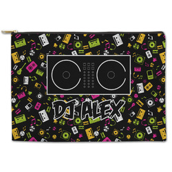 Music DJ Master Zipper Pouch - Large - 12.5"x8.5" w/ Name or Text