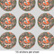 Foxy Mama 2" Multipurpose Round Labels - Sheet