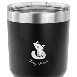 Foxy Mama 30 oz Stainless Steel Tumbler - Black - Double Sided