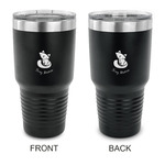 Foxy Mama 30 oz Stainless Steel Tumbler - Black - Double Sided