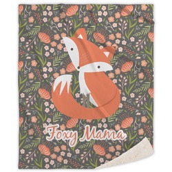 Foxy Mama Sherpa Throw Blanket - 50"x60"
