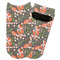 Foxy Mama Adult Ankle Socks - Single Pair - Front and Back