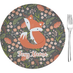 Foxy Mama Glass Appetizer / Dessert Plate 8"