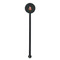 Foxy Mama Black Plastic 5.5" Stir Stick - Round - Single Stick