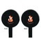 Foxy Mama Black Plastic 7" Stir Stick - Double Sided - Round - Front & Back