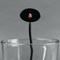 Foxy Mama Black Plastic 7" Stir Stick - Oval - Main